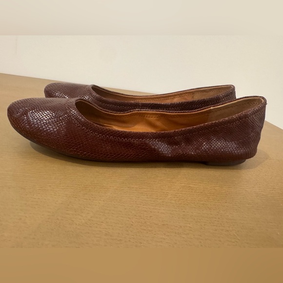 Lucky Brand Emmie Brown Textured Women's Ballet Flats Size 11M NWOT - Picture 7 of 9